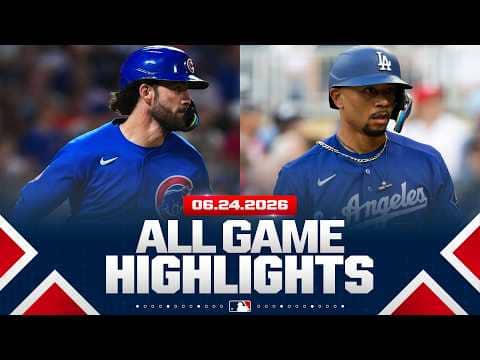 Highlights from ALL GAMES on 6/24 (Dansby Swanson's 11 total RBIs, Mookie Betts' 300th HR, MORE!)