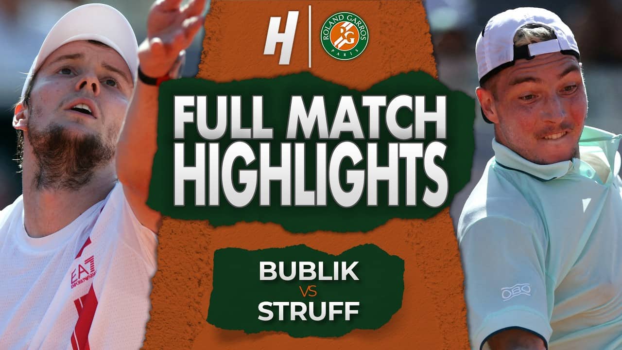 Alexander Bublik vs Jan-Lennard Struff - FULL Match Highlights | Roland Garros 2026