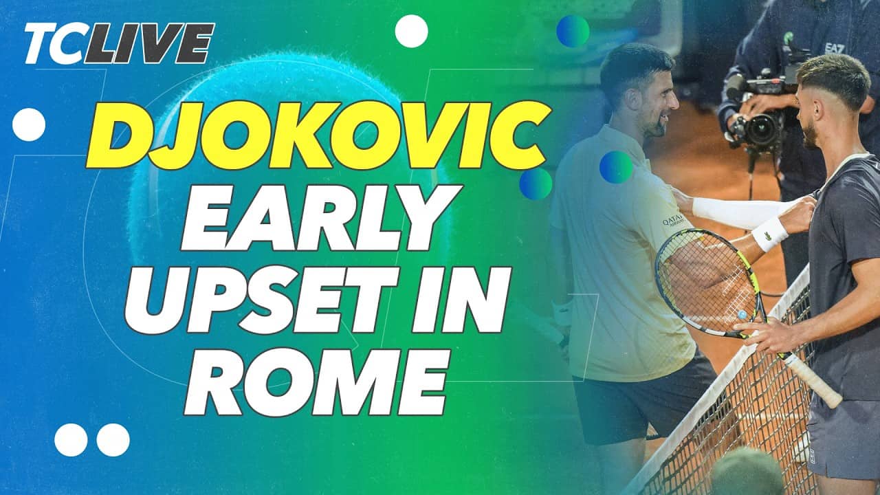 Novak Djokovic loses in Rome opener to Dino Prizmic | TC Live