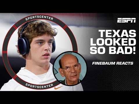 Texas LOOKED SO BAD vs. Georgia 😧 Paul Finebaum reacts to Longhorns' big loss & more | SportsCenter