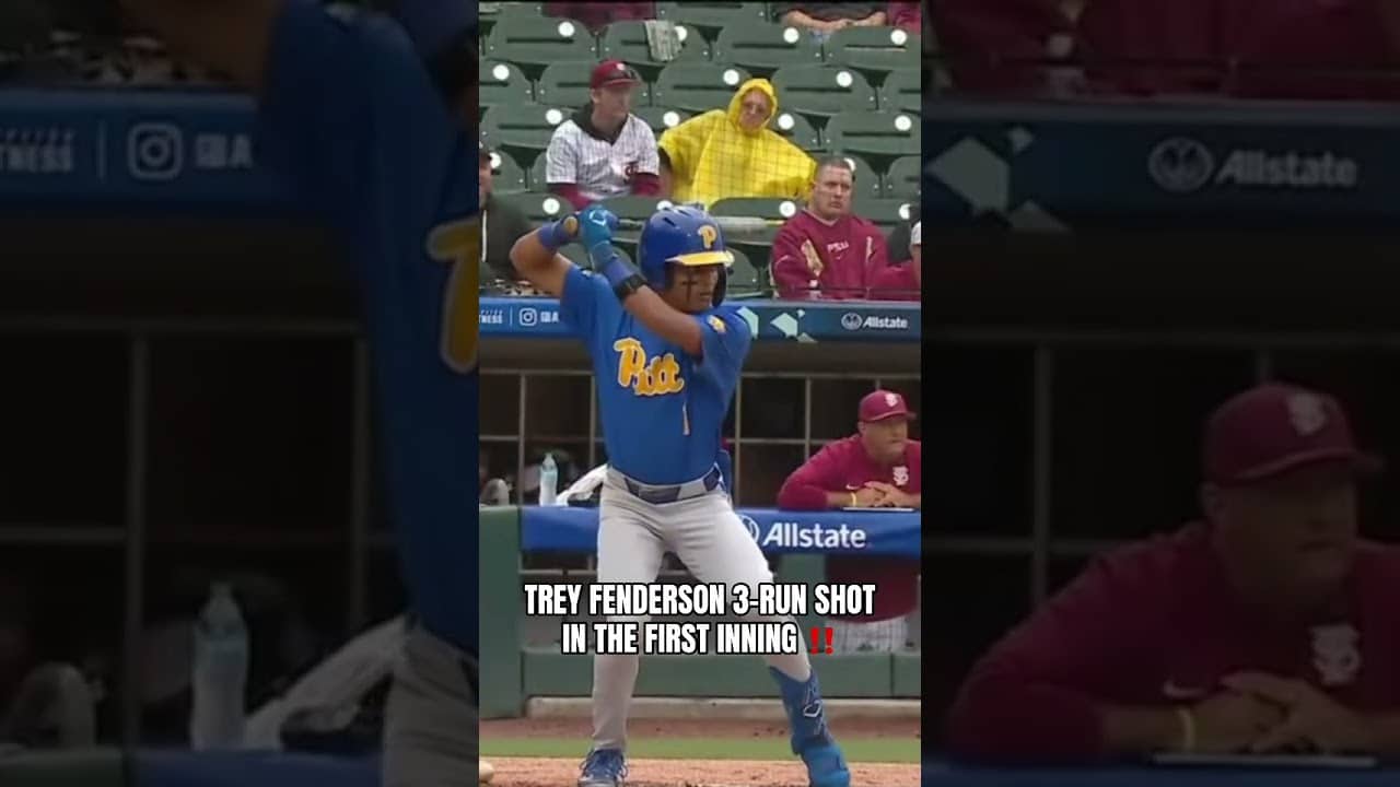 The legend of Trey Fenderson grows at the ACC Championship 🔥 #pittpanthers #collegebaseball