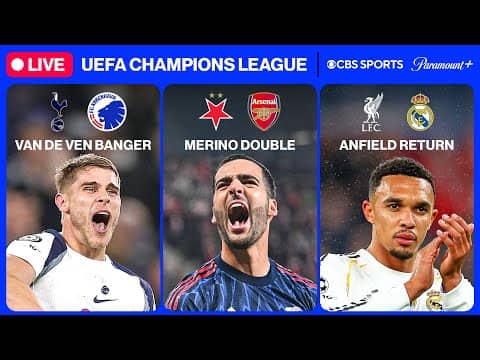 UEFA Champions League 24/7 ⭐ | MD4: Arsenal, Liverpool & MORE | Friday 11/14 | CBS Sports Golazo