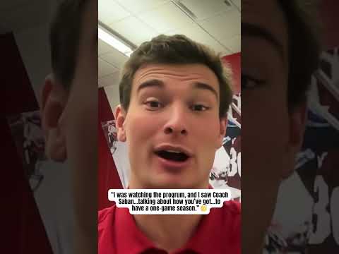 Fernando Mendoza is taking Nick Saban's advice 😤