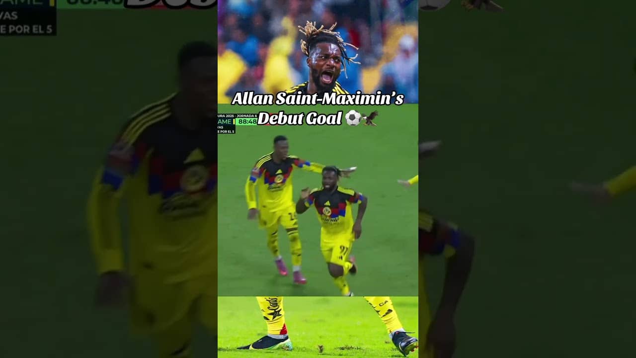 🚨Allan Saint-Maximin’s debut goal versus Atlas to help seal @clubamerica victory! ⚽️🦅 #ligamx