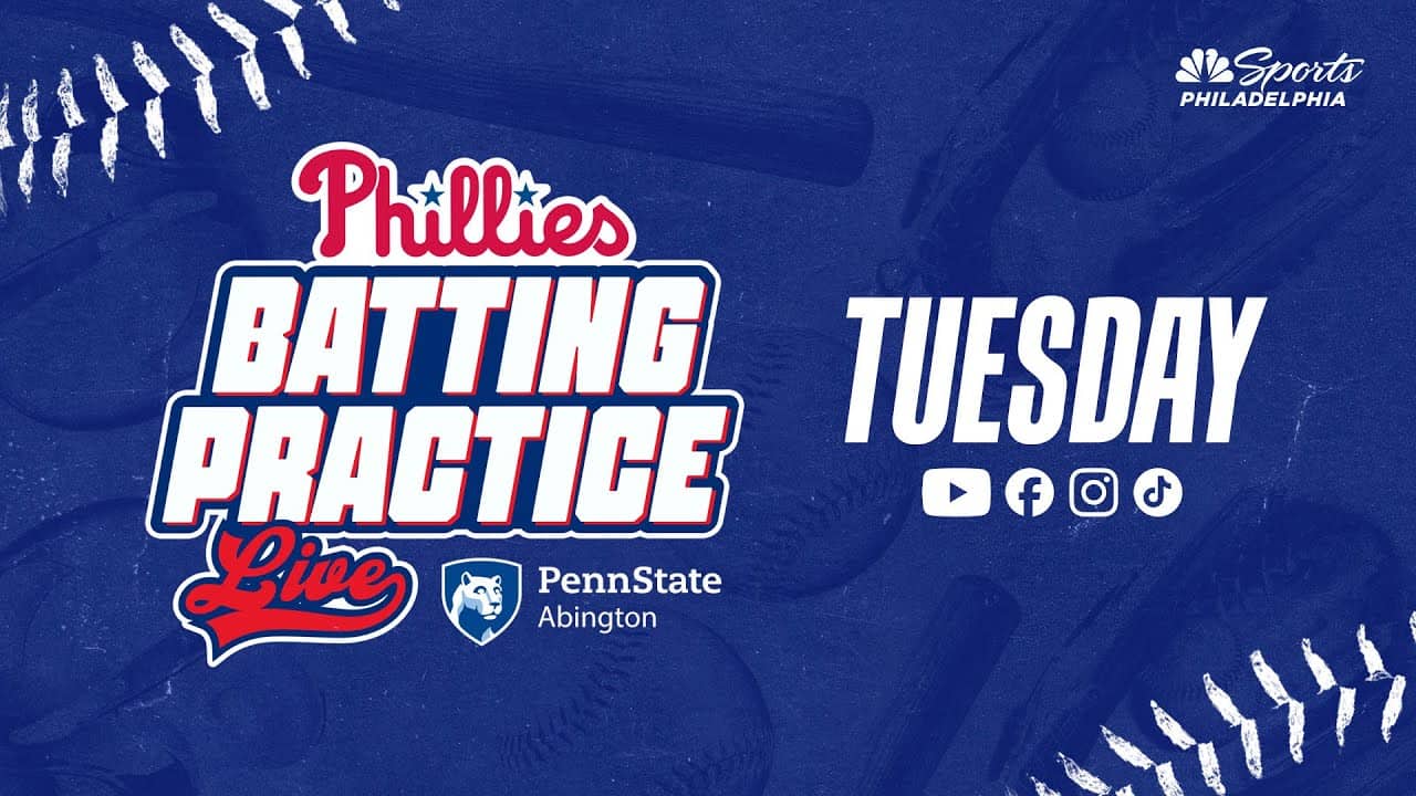 Phillies Batting Practice LIVE | Phils vs. Marlins Tuesday at 4 pm