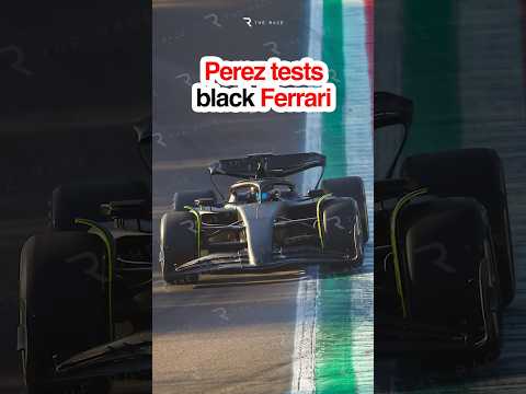 ⚫️ Sergio Perez in a BLACK Ferrari!