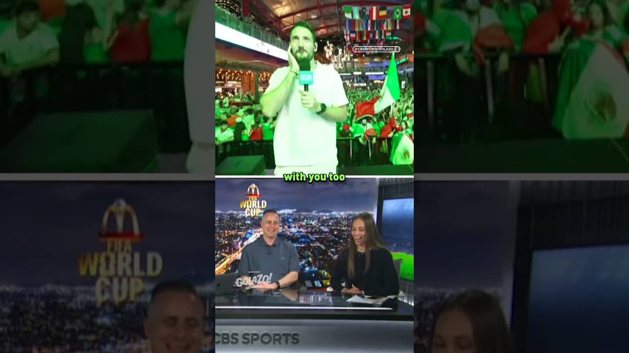 "If I close my eyes, it's as if I was at Estadio Azteca" 🇲🇽 #FIFAWorldCup #GolazoMatchnight #Mexico