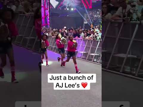 AJ Lee’s walkout ❤️  #WrestleMania