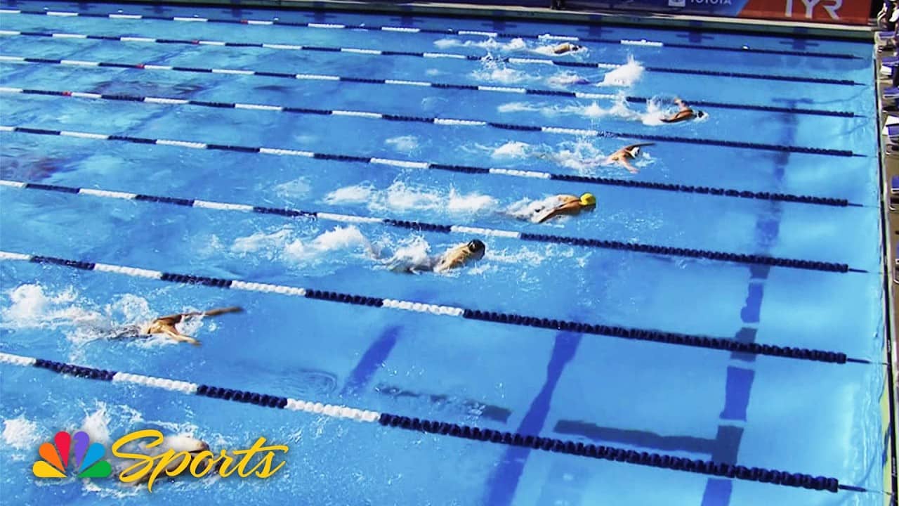 Torri Huske wins 100-meter butterfly with narrow finish at Pro Swim Series | NBC Sports