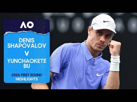 Denis Shapovalov v Yunchaokete Bu Highlights | Australian Open 2026 First Round