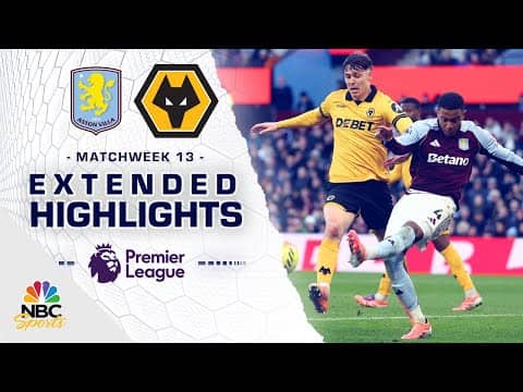 Aston Villa v. Wolves | PREMIER LEAGUE HIGHLIGHTS | 11/30/2025 | NBC Sports