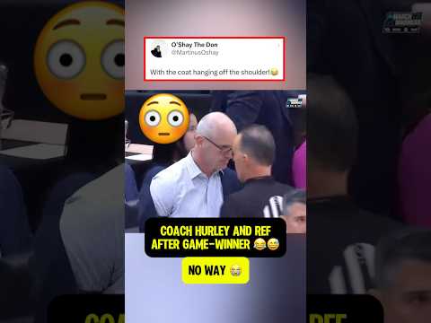 Hurley and ref after UConn game winner 😅😭