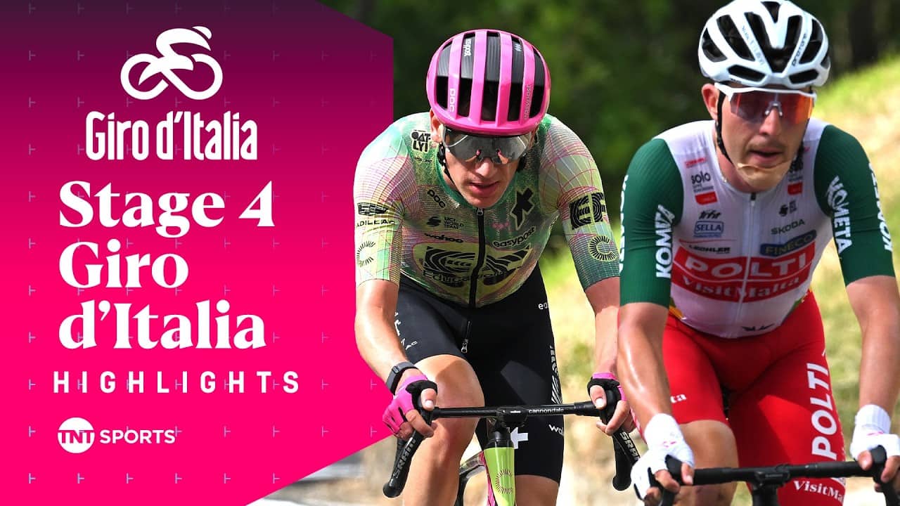 MOVISTAR CRANK UP THE PACE 🔥 | 2026 Men's Giro d'Italia Stage 4 Race Highlights | TNT Sports Cycling
