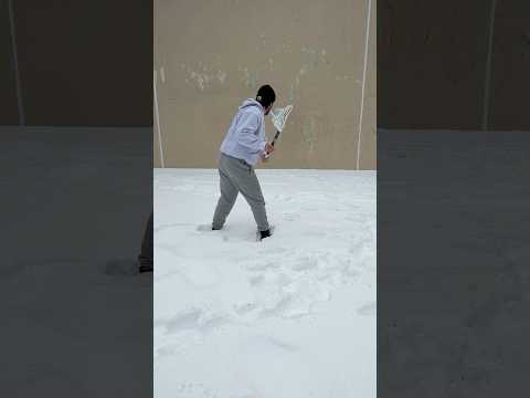 There’s something special about a snowstorm that makes me want to find a wall.