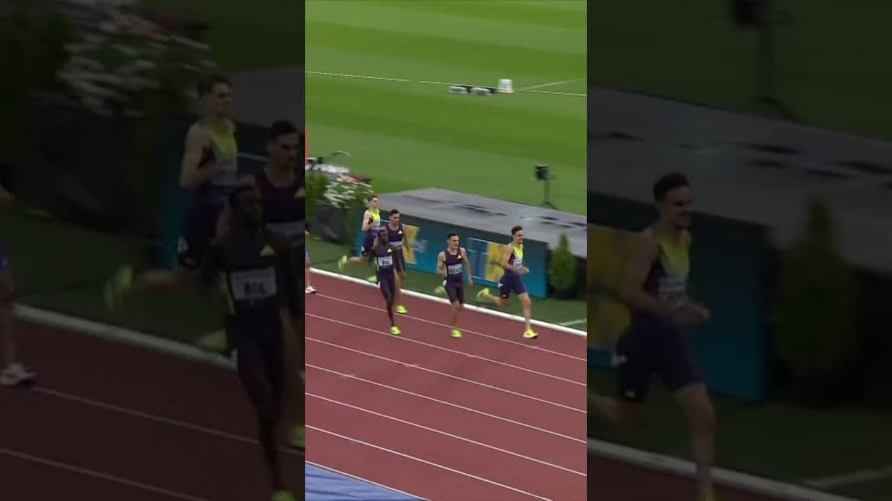 Peter Bol takes down the men's 1000m in a winning 2:15.13 💨