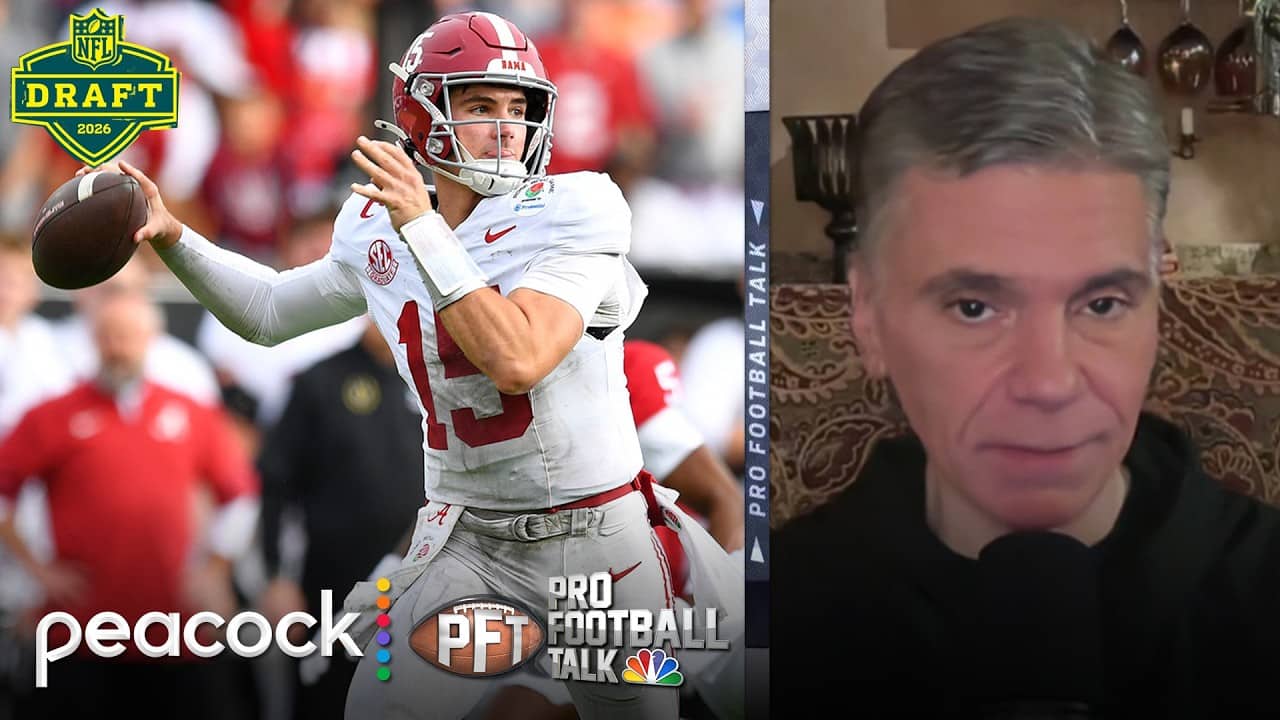 Rams get Ty Simpson as heir apparent for Matthew Stafford at No. 13 | Pro Football Talk | NFL on NBC