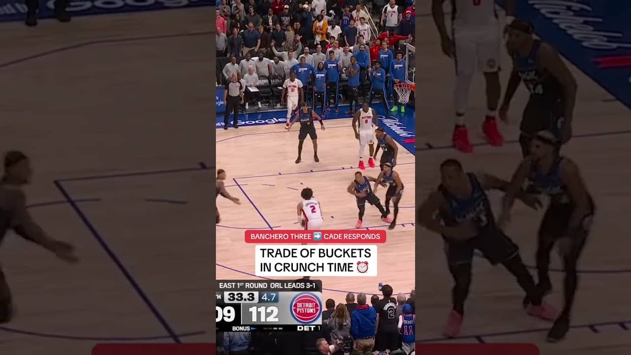 A trade of tough buckets as the clock winds down π€―