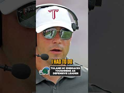 Tulane HC Jon Sumrall is looking to beat the Ole Miss Rebels this Saturday 🏈 #CFB #CFP #tulane