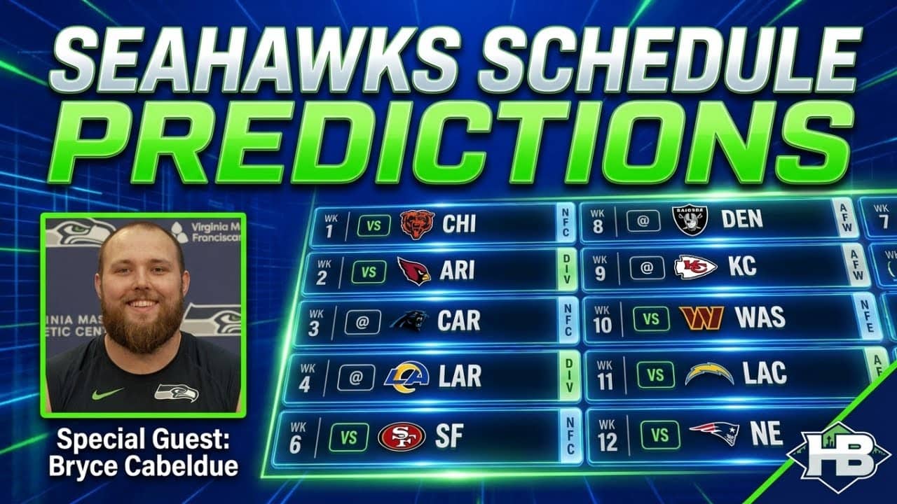Seahawks Schedule Predictions & Bryce Cabeldue!