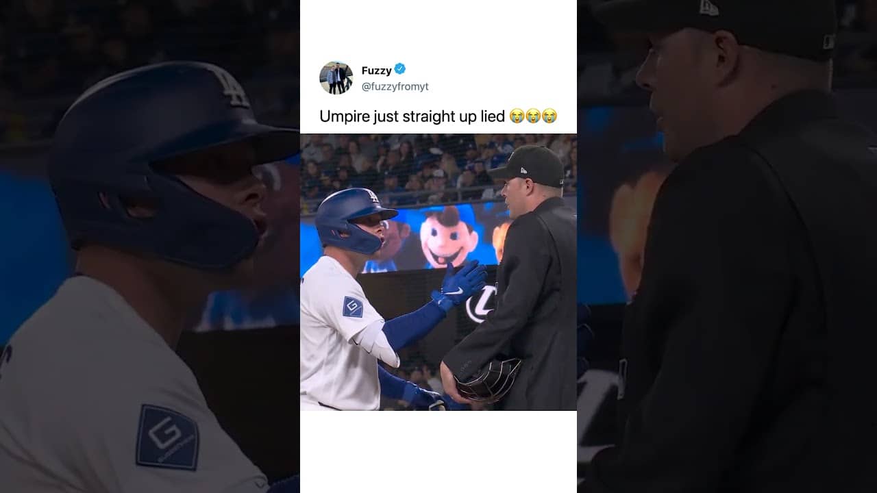 umpire caught lying..