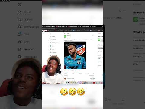 Speed couldn’t believe the Neymar news about possibly coming to MLS 🤣 (via @ishowspeed/TT)