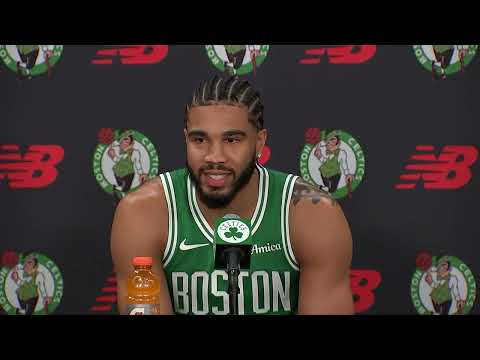 Jayson Tatum Speaks On Rehab Journey, Return Plans & More at Celtics 2025 Media Day!