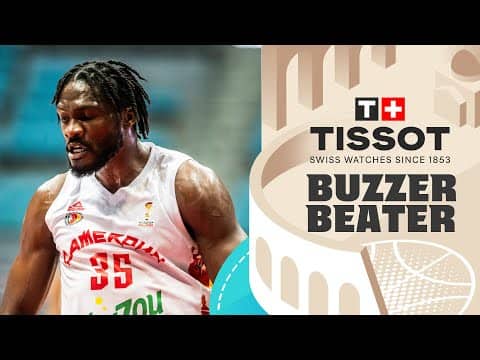 Landry Nnoko 🇨🇲 | 🚨 TISSOT Buzzer Beater | FIBA Basketball World Cup 2027 European Qualifiers