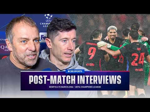 "Crazy game" Flick & Lewandowski react to Barcelona's INCREDIBLE Champions League comeback