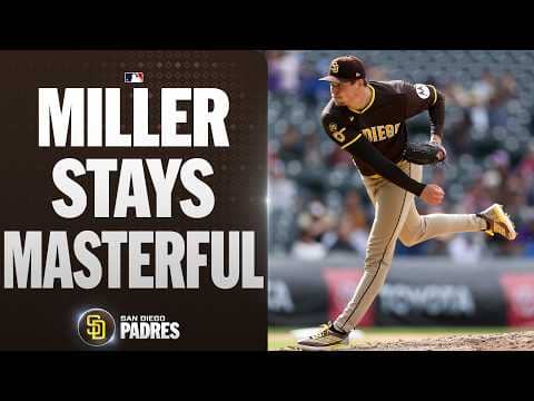 Mason Miller TIES the Padres' consecutive scoreless innings record with another DOMINANT outing! 🔥😤