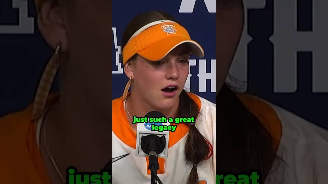 Lady Vol ace Karlyn Pickens reflects on her career after being eliminated from #WCWS 🧡 #shorts