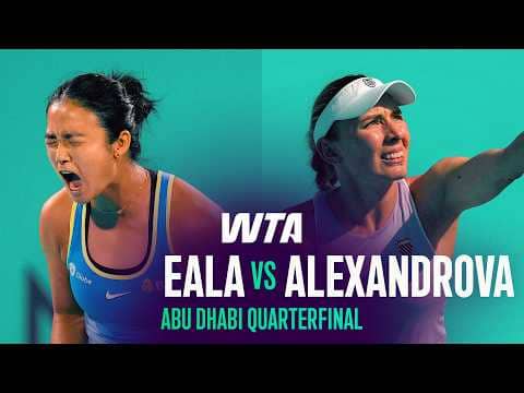 Alexandra Eala vs. Ekaterina Alexandrova | 2026 Abu Dhabi Quarterfinal | WTA Match Highlights