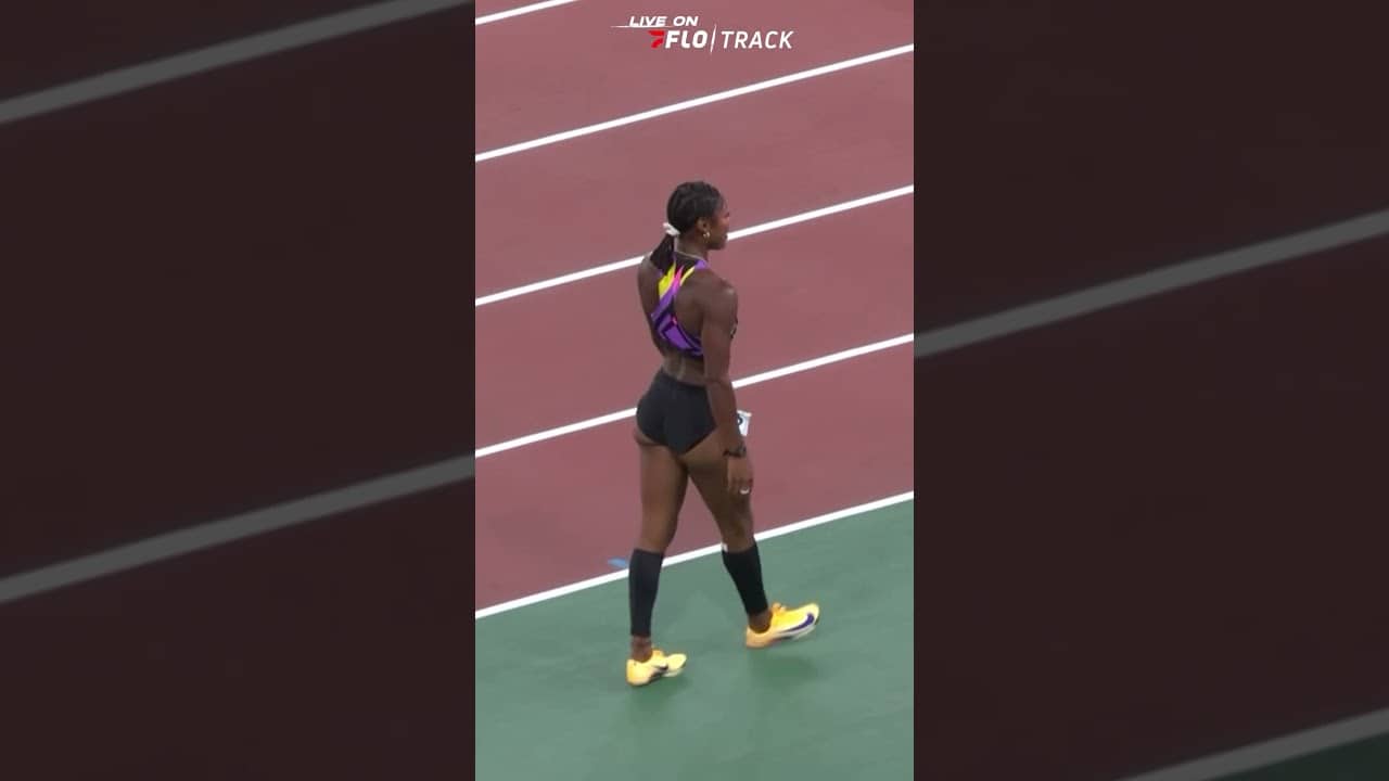 Masai Russell and Deyvnne Charlton Battle in Shanghai DL 100mH