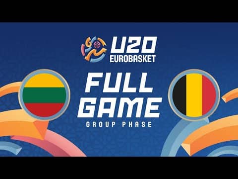 Group Phase | Lithuania v Belgium | Full Basketball Game | FIBA U20 Women's EuroBasket 2025