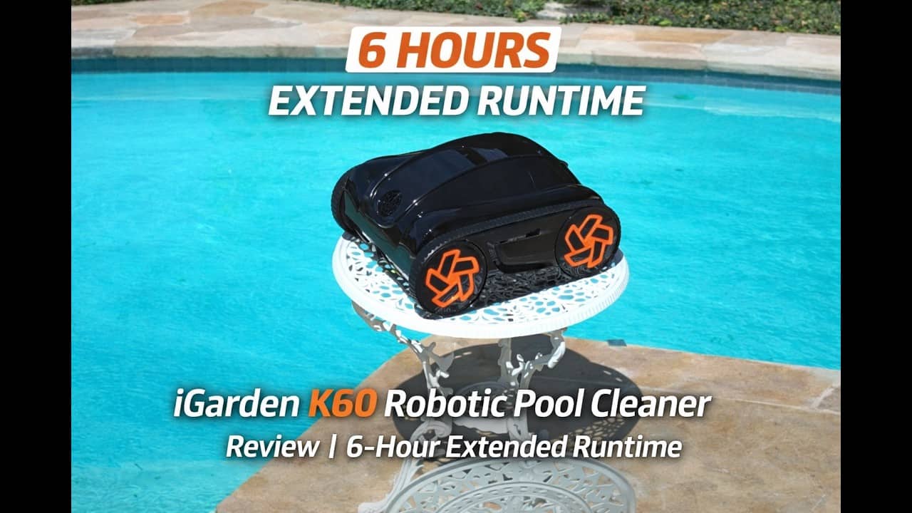 iGarden K60 Robotic Pool Cleaner Review | 6-Hour Extended Runtime