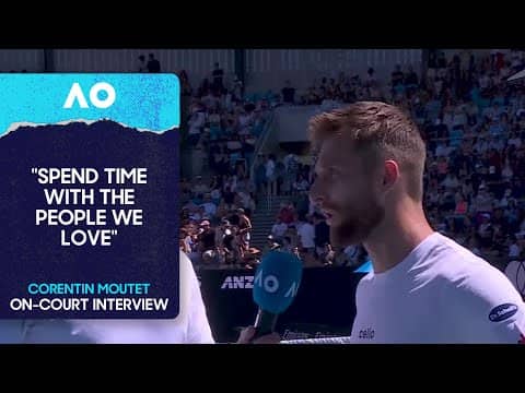 Corentin Moutet On-Court Interview | Australian Open 2026 First Round