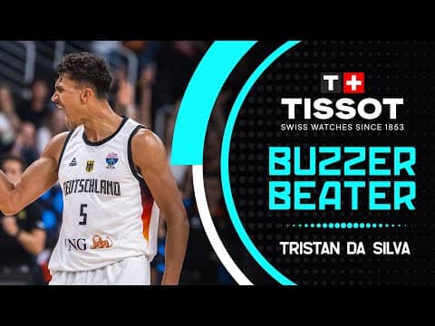 From the logo, Tristan drains it! | 🚨 TISSOT Buzzer Beater | GER 🇩🇪 v SLO 🇸🇮 | FIBA EuroBasket 2025
