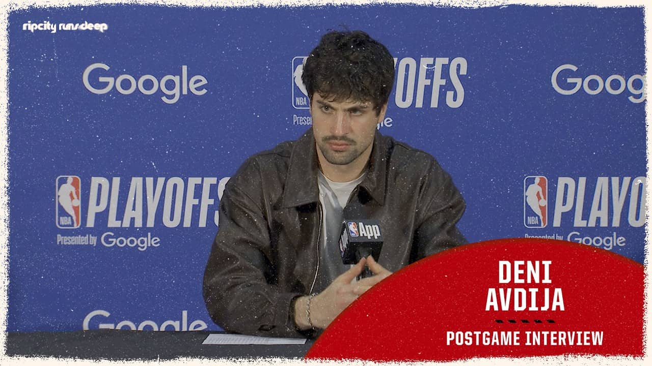 Deni Avdija On First Playoff Appearance vs San Antonio Spurs | Portland Trail Blazers | Apr 19 2026