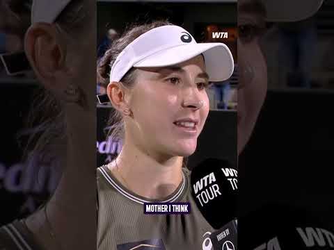 To: Ons Jabeur 💌 From: Belinda Bencic ❤️#CharlestonOpen #BelindaBencic #WTA #Interview #Tennis
