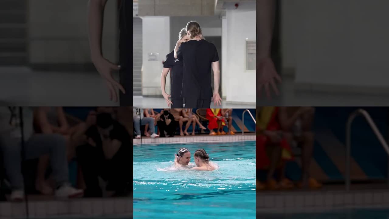 Practice makes perfect ✨ #artisticswimming #practice #duet #worldcup