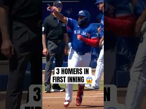 Vlad Guerrero Jr., Alejandro Kirk and Jesús Sánchez make it a SIX-RUN first inning 🤯 #BlueJays