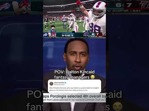 Needed to start Dawson Knox in fantasy football 😅