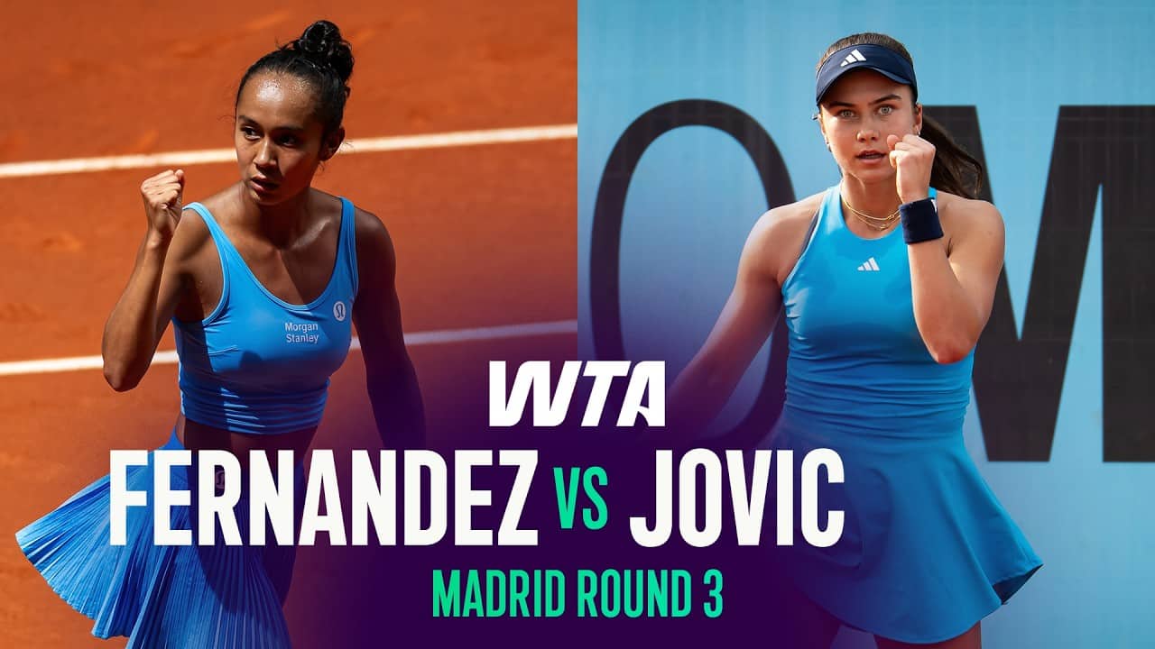 Leylah Fernandez vs. Iva Jovic | 2026 Madrid Round 3 | WTA Match Highlights