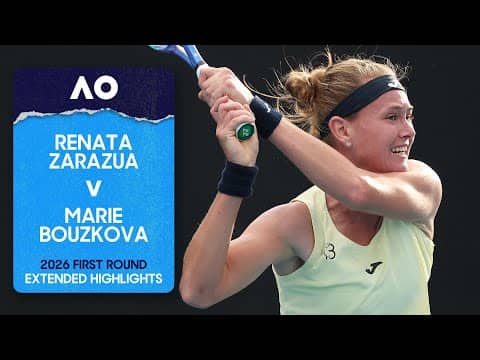 Renata Zarazua v Marie Bouzkova Extended Highlights | Australian Open 2026 First Round