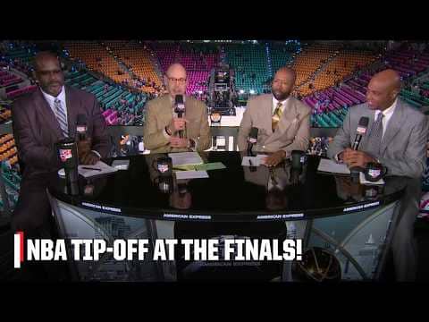 Shaq, Charles Barkley, Kenny Smith & Ernie Johnson LIVE at the Knicks-Spurs Finals 🍿 | NBA Tip-Off