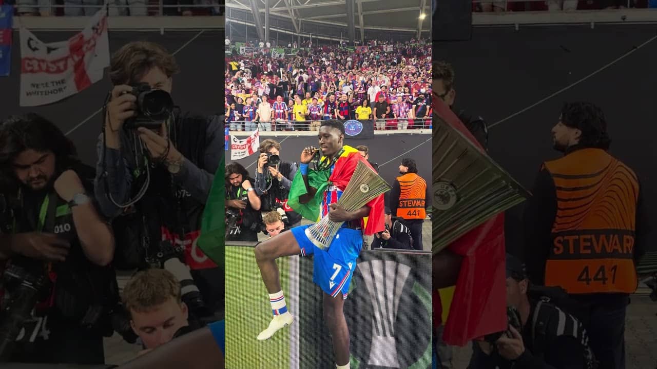 Ismailia Sarr = Aura 🇸🇳 #crystalpalace #conferenceleague #winner