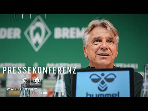 Pressekonferenz mit Horst Steffen vor St. Pauli | SV Werder Bremen - FC St. Pauli
