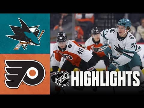 Sharks vs. Flyers | NHL Highlights | December 09, 2025