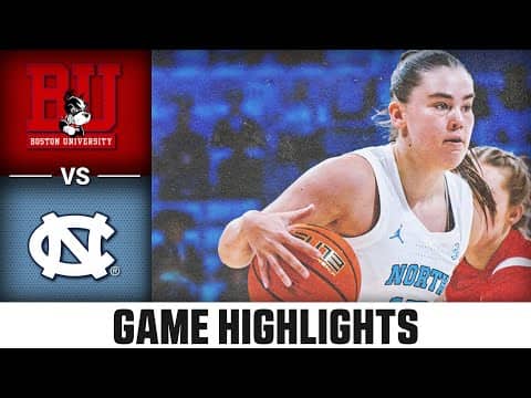 Boston University vs. North Carolina Game Highlights | 2025-26 ACC Women's Basketball