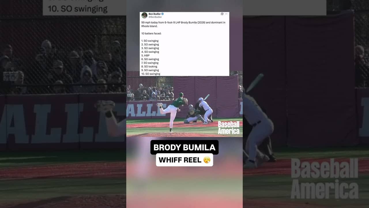Brody Bumila has DEFINITELY caught our attention 👀 #baseball