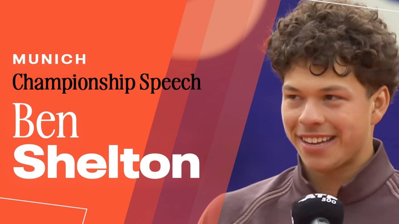 Ben Shelton Championship Speech | 2026 Munich